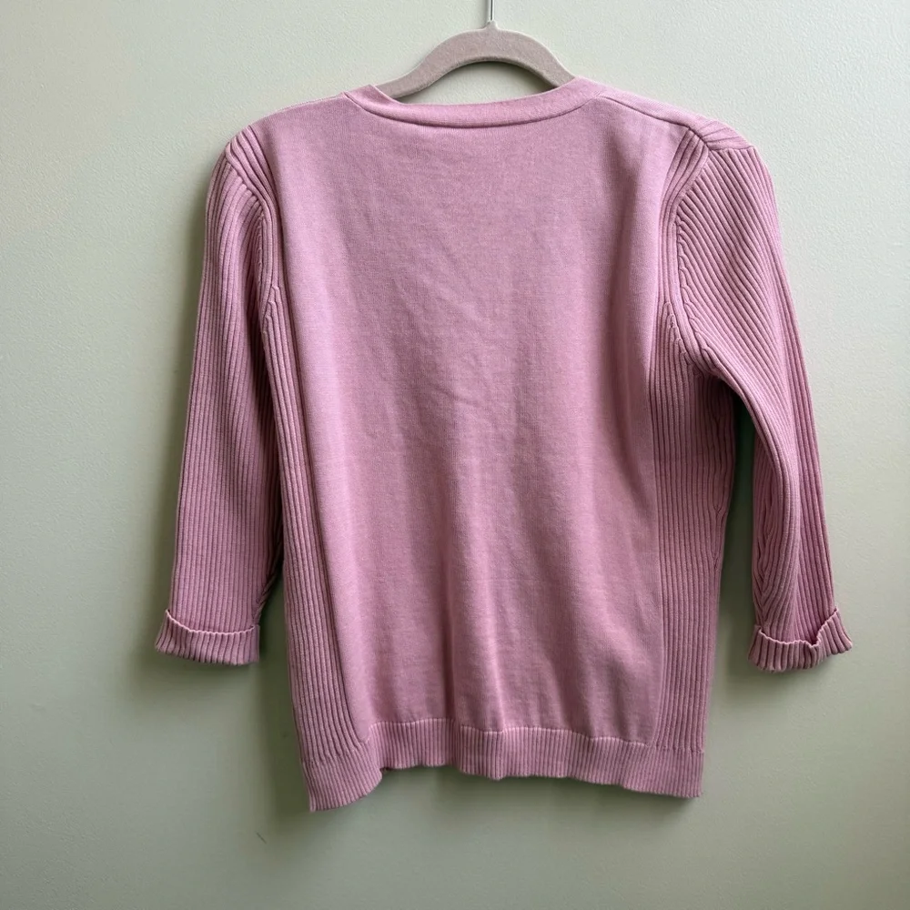 NWT pink Tail Golf tennis Cardigan cotton sweater Size Small